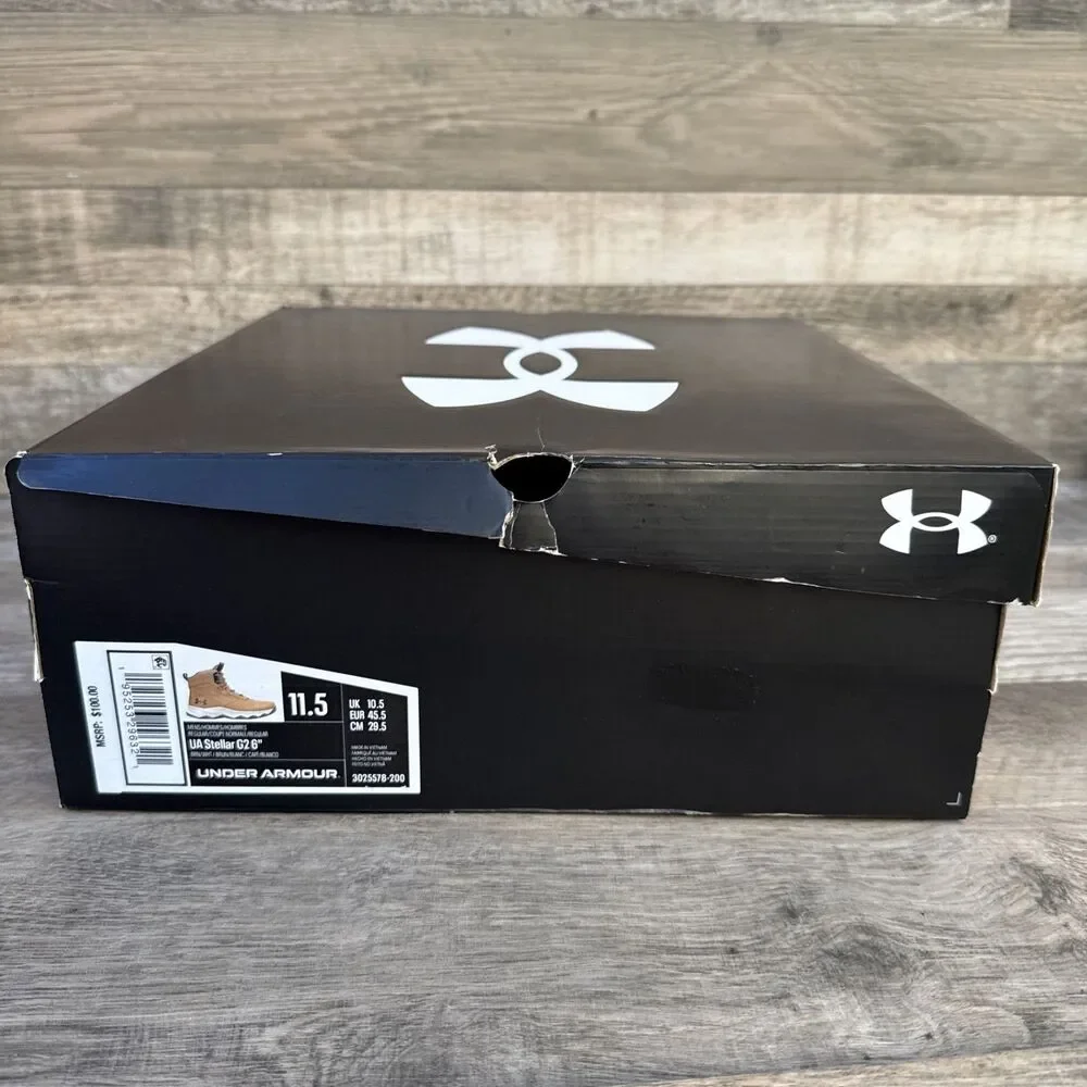 Under Armour Stellar G2 6” Tactical Boots Coyote Brown Size 11.5 New 3025578